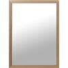 DRW Specchio da parete rettangolare in legno MDF e carta naturale 55 x 1,2 x 75 cm, INT 52 x 72 cm