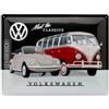 Nostalgic-Art Nostalgic Art Retro Blechschild Targa Vintage Volkswagen - VW - Meet The Classics - Idea regalo per i bus VW, in metallo, Design retro per decorazione, 30 x 40 cm