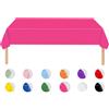 MORAINJAY Set da tavola rosso rosa con piatti, tovaglia, tovaglioli, tazze (tovaglia)