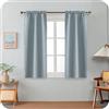 GIRASOLE HOME Coppia Tende Barbados Termiche Totalmente Oscuranti 2 Pannelli da 55x150cm con Tasca, Grigio
