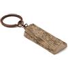 Portachiavi di legno con anello in metallo personalizzabile Telmon personalizzate o neutre