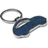Portachiavi a forma di auto in metallo e tessuto denim personalizzabile Civic personalizzate o neutre