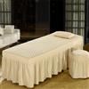 Highdi Lenzuolo da Lettino per Massaggi, Antiscivolo Lenzuolo Tavolo per Massaggi, Copertura per Lettino Massaggio Portatile, Lettino Massaggio Adatto per Spa Salone Tatuaggi (80X190,Beige)