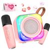 Avaxtt Karaoke per Bambini con 2 Microfono Wireless Karaoke, Regalo Bambina 3-12 Anni Microfono Bluetooth Bambini Giochi Bambina 3-12 Anni Canta Tu Karaoke Bambini Unicorno Bambina Regalo Natale
