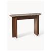 Westwing Collection Consolle in legno con piano in marmo Zumi