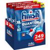 Finish Quantum Infinity Shine Pastiglie Lavastoviglie, 249 Capsule, per una Pulizia Profonda e Stoviglie Brillanti