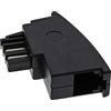 InLine 19841 Adattatore Tae-N Maschio a RJ11 Femmina, Nero
