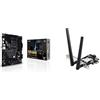 Asus Tuf Gaming B550-Plus, Scheda Madre Gaming Atx Amd B550, Pcie 4.0, Doppio M.2, Nero + Adattatore Tri Band BE6500 PCI-E WiFi 7 (802.11be), Bluetooth 5.4, WPA3 Network Security, Multi-link Operation