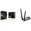 ASUS TUF GAMING B550M-PLUS, Scheda madre Gaming micro ATX AMD B550, PCIe 4.0, M.2, 10 DrMOS, 2,5Gb Lan, HDMI, DP, USB 3.2 Gen 2 Type-A e C + Adattatore Tri Band BE6500 PCI-E WiFi 7 (802.11be)