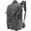 Terra Peak® Zaino da Trekking 30 litri uomo donna grigio FLEX 30 MEDIO - Zaino da escursionismo, viaggio sportivo e montagna da esterno ergonomico e impermeabile - Hiking e escursioni, traspirante