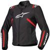 Alpinestars STELLA T-SPS V2 WP GIACCA BLACK WHITE RED FLUO | ALPINESTARS