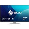 EIZO Monitor EIZO FlexScan EV3240X-WT LED display 80 cm (31.5") 3840 x 2160 Pixel 4K Ultra HD LCD Bianco [EV3240X-WT]
