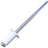 AERZETIX - C57114 - Set di 50 rivetti ciechi Ø4x8mm colore bianco RAL 9010 - in acciaio/alluminio - rivetto pop a rottura stelo