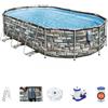 Bestway Piscina fuori terra Confort effetto piastrelle Bestway 56719 con accessori 610x366x122 cm