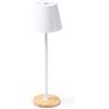 Lampada a led in metallo e bamboo personalizzabile Barrow personalizzate o neutre