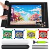 TNOMSNO Tappeto Puzzle 2000 Pezzi, Tappeto Puzzle Bambini 2000 1500 1000 Pezzi, Portatile Tappetino Puzzle Feltro, Tavolo per Puzzle 120x80cm, Nero