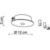 Sikrea BASE-2R N Base a raggio d.12cm max 3 punti luce