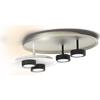 Sikrea GHOST-PLP Lampada da soffitto a 5 luci in metallo bianco opaco attacco GX53 incluse