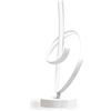 Sikrea GIOVE-LB Lampada da tavolo led integrto colore bianco in metallo 3000k