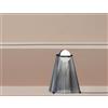 Sikrea HI!-F Lampada da tavolo in vetro color fumè struttura nero perlaAttacco GX53