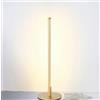 Sikrea ELIA-LO Lampada da tavolo oro verniciato in metallo led integrato 3000k