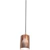 Sikrea ICONIC-P R Sospensione 1 luce struttura in metallo Rame con vetro rame attacco E27 diametro 15cm senza base