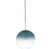 Sikrea EVA-35P Lampadario a sospensione in vetro 1 luce petrolio d.35cm cavo in tessuto attacco E27 senza base
