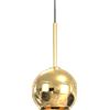 Sikrea INFINITY-G O Sospensione 1 luce struttura in metallo oro con vetro oro attacco E27 diametro 25cm senza base
