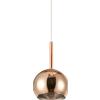 Sikrea INFINITY-G R Sospensione 1 luce struttura in metallo Rame con vetro rame attacco E27 diametro 25cm senza base