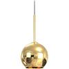 Sikrea INFINITY-M O Sospensione 1 luce struttura in metallo oro con vetro oro attacco E27 diametro 20cm senza base