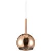 Sikrea INFINITY-M R Sospensione 1 luce struttura in metallo Rame con vetro rame attacco E27 diametro 20cm senza base