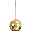 Sikrea INFINITY-O Sospensione 1 luce struttura in metallo oro con vetro oro attacco E14 diametro 14cm senza base