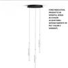 Sikrea KIRA-S3 Sospensione base tonda nera 3 luci a led diffusori bianchi dimmerabile SDD 2800 - 5000k 75W 4875L