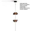 Sikrea KIRA-SL Sospensione 1 luce led dimmerabile SDD 2800 - 5000 60W lumen3950 struttura nero diffusore bianco