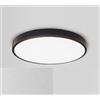 Sikrea Lampada da soffitto nera 300-40N 36W Led Integrato 3000k 2880l dimmerabile