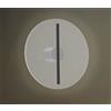 Sikrea KOI-PA60 N Lampada da parete o soffitto in vetro rifiniture nero opaco led integrato 23W dimmerabile SDD 2800 - 5000k diametro 60cm