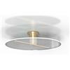 Sikrea KOI-PA60 O Lampada da parete o soffitto in vetro rifiniture oro verniciato led integrato 23W dimmerabile SDD 2800 - 5000k diametro 60cm