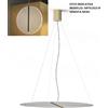 Sikrea KOI-S70 N Sospensione led diametro 70cm in vetro con partciolari nero opaco 26W dimmerabile SDD 2800 - 5000k