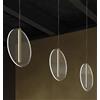 Sikrea KOI-SP O Sospensione 1 luce led oro verniciato diffusore in vetro diametro 25cm Led 9W dimmerabile SDD 2800 - 5000k