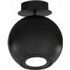 Sikrea NEMO-PL N Plafoniera 1 luce colore nero opaco attacco GU10 lampadina inclusa