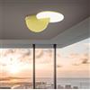 Sikrea NOA-PL Plafoniera led 36W struttura in metallo ottone verniciato,diffusore satinato in acrilico, dimmerabile SDD 2800 - 5000k