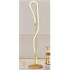 Sikrea NOEMI-P O Lampada da terra led ottone spazzolato 36W dimmerabile dimmerabile lumen 2440 SDD 2800 - 5000k
