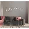 Sikrea NOEMI-SL B Lampadario a sospensione led bianco opaco 38W dimmerabile dimmerabile lumen 2510 SDD 2800 - 5000k