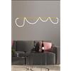 Sikrea NOEMI-SL O Lampadario a sospensione ottone spazzolato 38W dimmerabile dimmerabile lumen 2510 SDD 2800 - 5000k