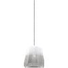 Sikrea ROYAL-B Sospensione 1 luce in vetro bianco cavo in PVC senza base attacco E27