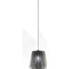 Sikrea ROYAL-F Sospensione 1 luce in vetro fumè cavo in PVC senza base attacco E27