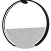 Sikrea TOY-A C Applique led 30W struttura nera diffusore in vetro cristallo dimmerabile SDD 2800 - 5000k