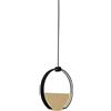 Sikrea TOY-CO A Sospensione senza base in metallo nero e diffusore ambra led 30W dimmerabile SDD 2800 - 5000k