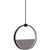 Sikrea TOY-S1 F Sospensione in metallo nero e diffusore fumè led 30W dimmerabile SDD 2800 - 5000k