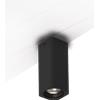 Sikrea URBAN-N Lampada da soffitto quadrata in metallo nero attacco GU10 inclusa